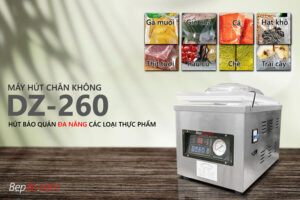 máy hút chân không DZ-260 promax sử dụng đa dạng các loại túi hút