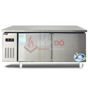bàn lạnh inox 2 chế độn đông mát riêng biệt 2 ngăn cho nhà hàng