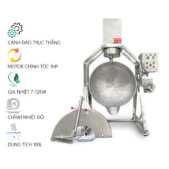 chảo xào nhân 100L dùng điện Bếp Đỏ