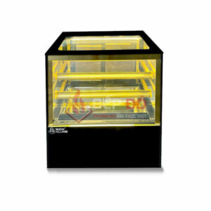 Tủ bánh ngọt mini kính vuông 70cm ốp đá  Snow Village GB-100V