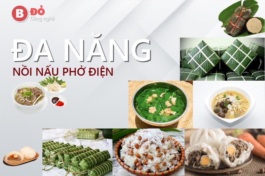 cách tận dụng nồi nấu phở điện đa năng luộc hầm nấu cháo