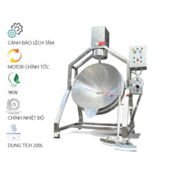 Máy sên nhân công nghiệp 200L dùng điện - cánh đảo lệch tâm