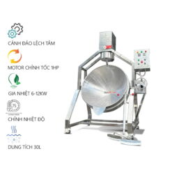 Chảo Xào Nhân 30L Điện - Đảo Lệch Tâm | Bepdo.com