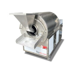 máy rang hạt đậu công nghiệp 50kg dùng gas