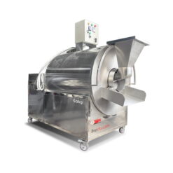 máy rang hạt 50kg dùng điện bếp đỏ