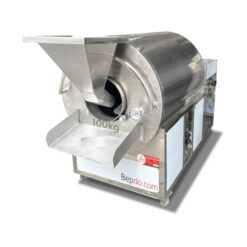 máy rang hạt 100kg gas năng suất công nghiệp