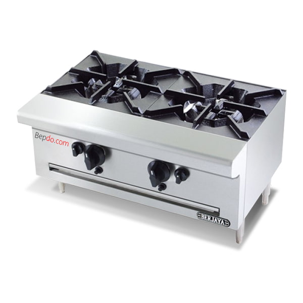 Bếp Âu 2 họng dùng gas Berjaya OB2S để bàn 1 Bếp Âu 2 họng dùng gas Berjaya OB2S để bàn