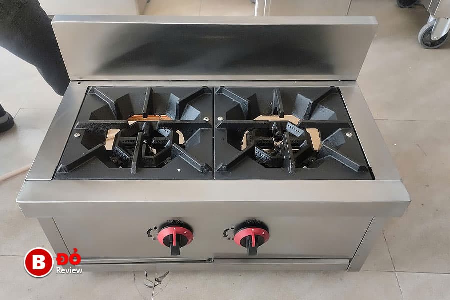 Bếp Âu 2 họng gas Bếp Đỏ A2-40 2 Tổng kho Bếp Âu công nghiệp họng gas Bếp Đỏ