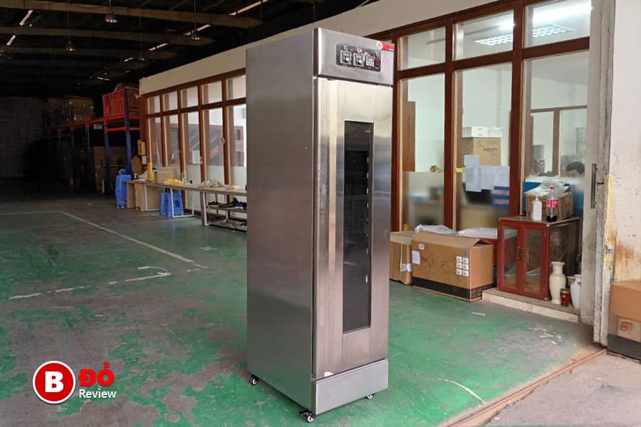 Tủ ủ bột 16 khay Hongling XF-16Y2 4 Tủ ủ bột 16 khay Hongling XF-16Y2 cửa kính, đang hoạt động tại tiệm bánh